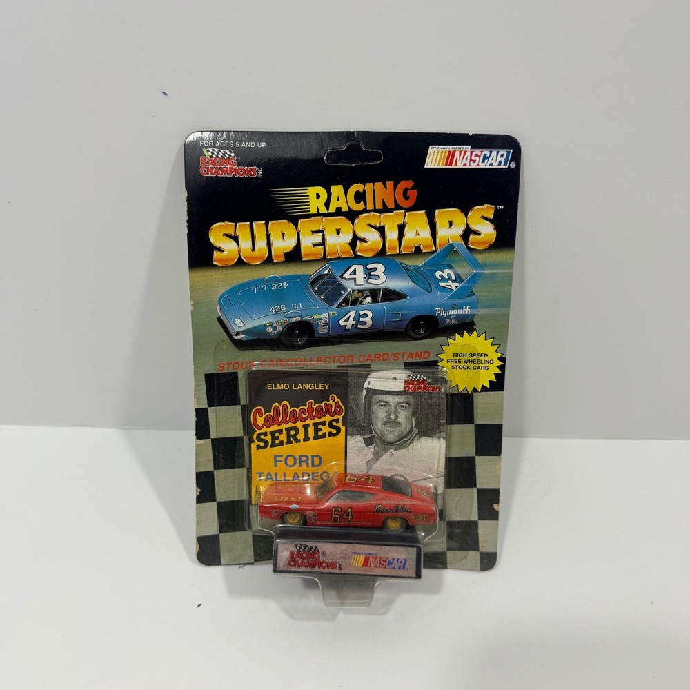 Racing Champions Diecast Car 1:64 Red Elmo Langley Ford Talladega 64